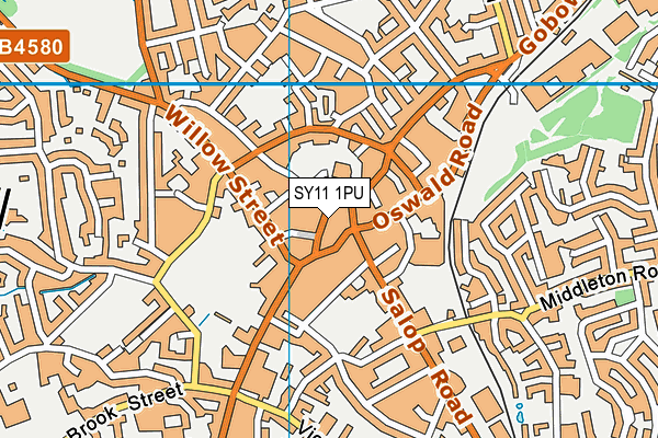 SY11 1PU map - OS VectorMap District (Ordnance Survey) SY11 1PU map - OS VectorMap District (Ordnance Survey)