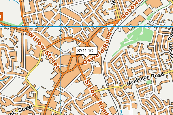 SY11 1QL map - OS VectorMap District (Ordnance Survey) SY11 1QL map - OS VectorMap District (Ordnance Survey)