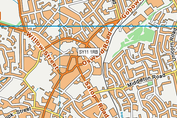 SY11 1RB map - OS VectorMap District (Ordnance Survey) SY11 1RB map - OS VectorMap District (Ordnance Survey)