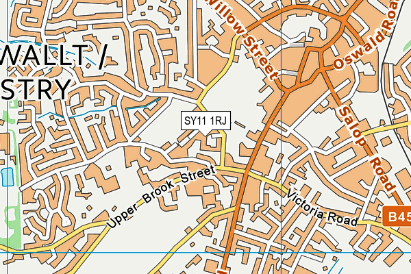 SY11 1RJ map - OS VectorMap District (Ordnance Survey) SY11 1RJ map - OS VectorMap District (Ordnance Survey)
