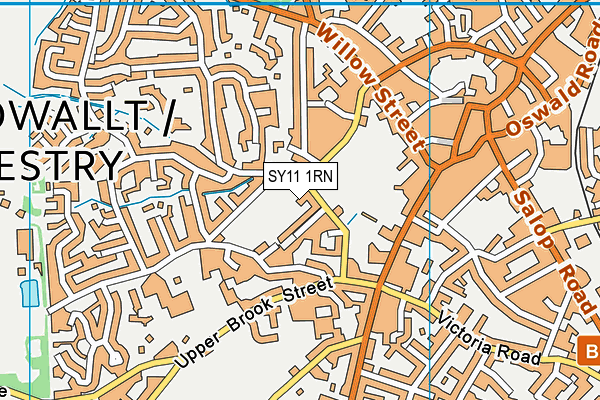 SY11 1RN map - OS VectorMap District (Ordnance Survey) SY11 1RN map - OS VectorMap District (Ordnance Survey)