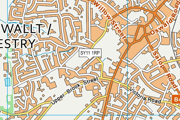 SY11 1RP map - OS VectorMap District (Ordnance Survey) SY11 1RP map - OS VectorMap District (Ordnance Survey)