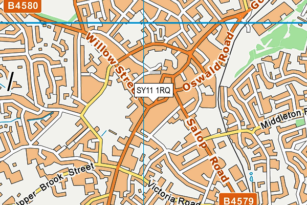 SY11 1RQ map - OS VectorMap District (Ordnance Survey) SY11 1RQ map - OS VectorMap District (Ordnance Survey)