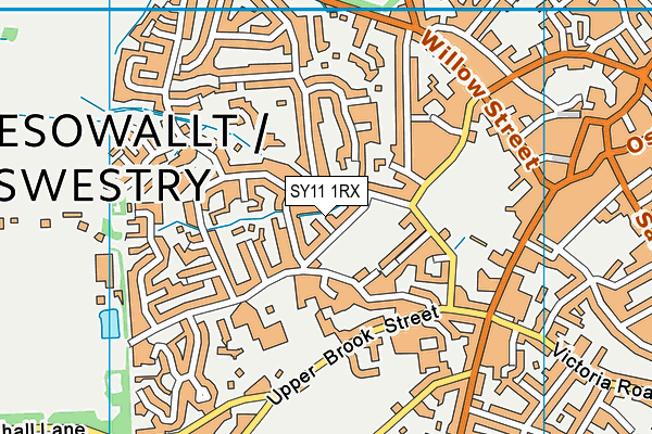 SY11 1RX map - OS VectorMap District (Ordnance Survey) SY11 1RX map - OS VectorMap District (Ordnance Survey)