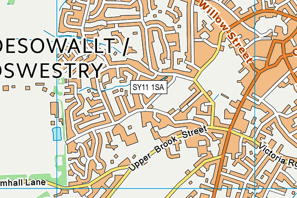 SY11 1SA map - OS VectorMap District (Ordnance Survey) SY11 1SA map - OS VectorMap District (Ordnance Survey)