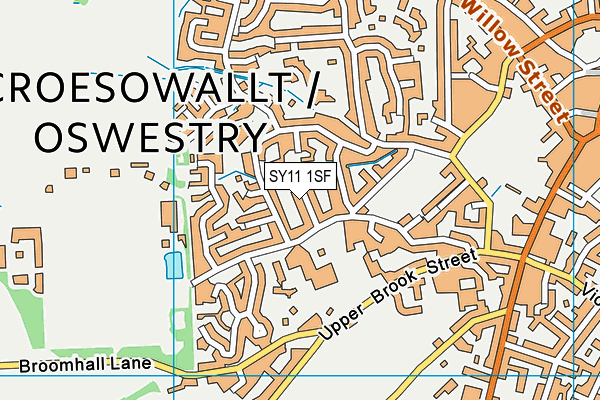 SY11 1SF map - OS VectorMap District (Ordnance Survey) SY11 1SF map - OS VectorMap District (Ordnance Survey)