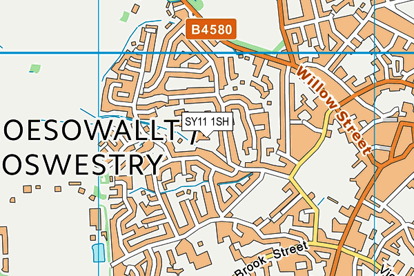 SY11 1SH map - OS VectorMap District (Ordnance Survey) SY11 1SH map - OS VectorMap District (Ordnance Survey)