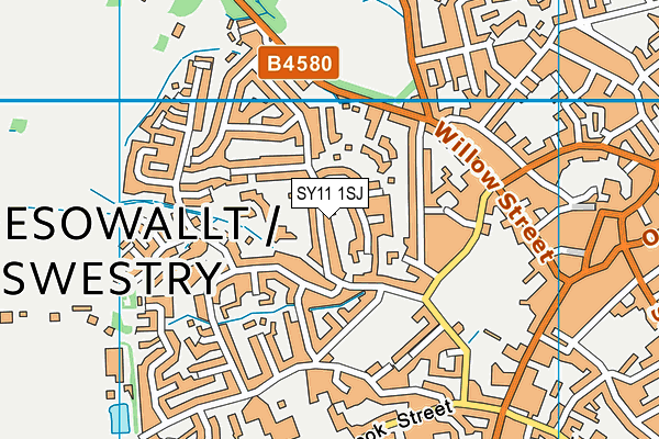 SY11 1SJ map - OS VectorMap District (Ordnance Survey) SY11 1SJ map - OS VectorMap District (Ordnance Survey)