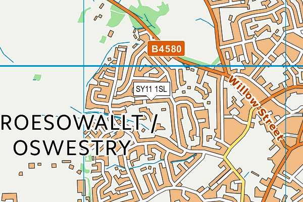 SY11 1SL map - OS VectorMap District (Ordnance Survey) SY11 1SL map - OS VectorMap District (Ordnance Survey)