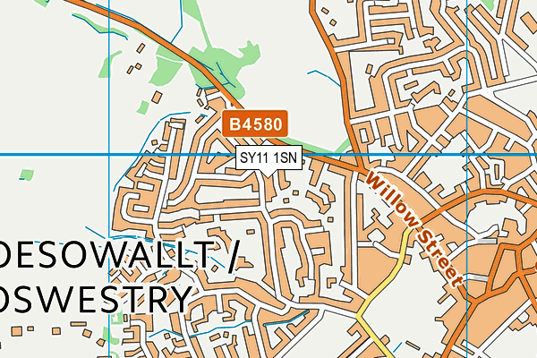 SY11 1SN map - OS VectorMap District (Ordnance Survey) SY11 1SN map - OS VectorMap District (Ordnance Survey)
