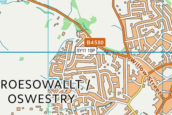 SY11 1SP map - OS VectorMap District (Ordnance Survey) SY11 1SP map - OS VectorMap District (Ordnance Survey)