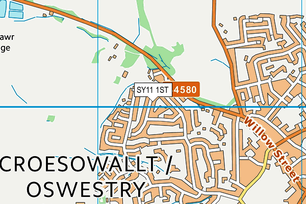 SY11 1ST map - OS VectorMap District (Ordnance Survey) SY11 1ST map - OS VectorMap District (Ordnance Survey)