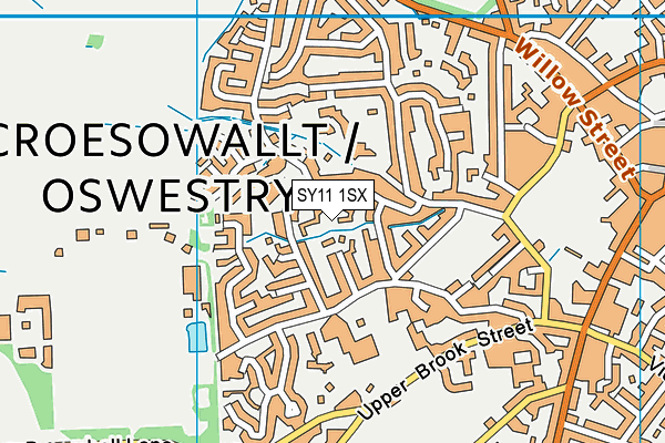 SY11 1SX map - OS VectorMap District (Ordnance Survey) SY11 1SX map - OS VectorMap District (Ordnance Survey)