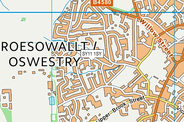 SY11 1SY map - OS VectorMap District (Ordnance Survey) SY11 1SY map - OS VectorMap District (Ordnance Survey)