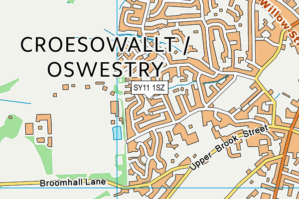 SY11 1SZ map - OS VectorMap District (Ordnance Survey) SY11 1SZ map - OS VectorMap District (Ordnance Survey)