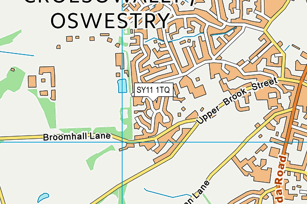 SY11 1TQ map - OS VectorMap District (Ordnance Survey) SY11 1TQ map - OS VectorMap District (Ordnance Survey)