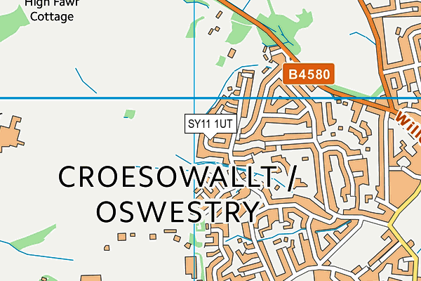 SY11 1UT map - OS VectorMap District (Ordnance Survey) SY11 1UT map - OS VectorMap District (Ordnance Survey)