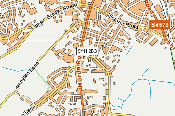 SY11 2BQ map - OS VectorMap District (Ordnance Survey) SY11 2BQ map - OS VectorMap District (Ordnance Survey)
