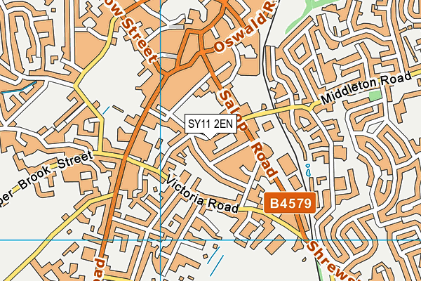 SY11 2EN map - OS VectorMap District (Ordnance Survey) SY11 2EN map - OS VectorMap District (Ordnance Survey)