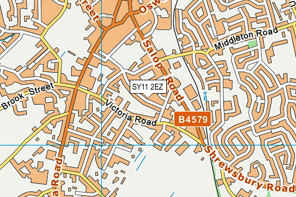 SY11 2EZ map - OS VectorMap District (Ordnance Survey) SY11 2EZ map - OS VectorMap District (Ordnance Survey)