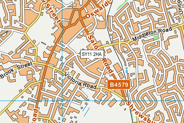 SY11 2HA map - OS VectorMap District (Ordnance Survey) SY11 2HA map - OS VectorMap District (Ordnance Survey)