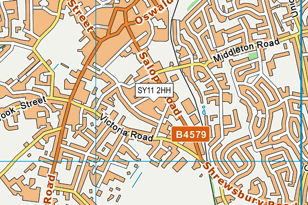SY11 2HH map - OS VectorMap District (Ordnance Survey) SY11 2HH map - OS VectorMap District (Ordnance Survey)