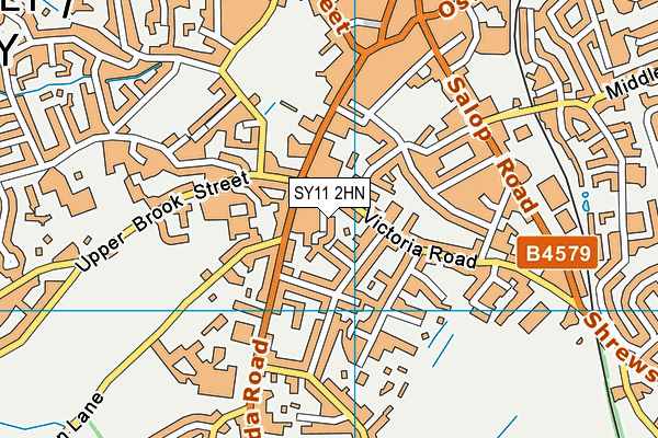 SY11 2HN map - OS VectorMap District (Ordnance Survey) SY11 2HN map - OS VectorMap District (Ordnance Survey)
