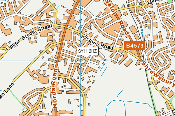 SY11 2HZ map - OS VectorMap District (Ordnance Survey) SY11 2HZ map - OS VectorMap District (Ordnance Survey)