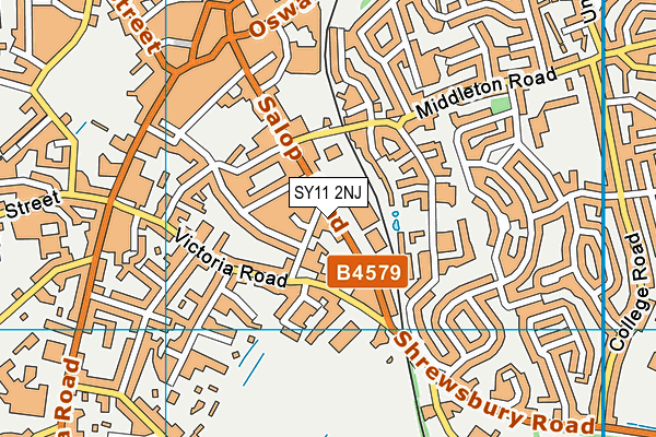 SY11 2NJ map - OS VectorMap District (Ordnance Survey) SY11 2NJ map - OS VectorMap District (Ordnance Survey)