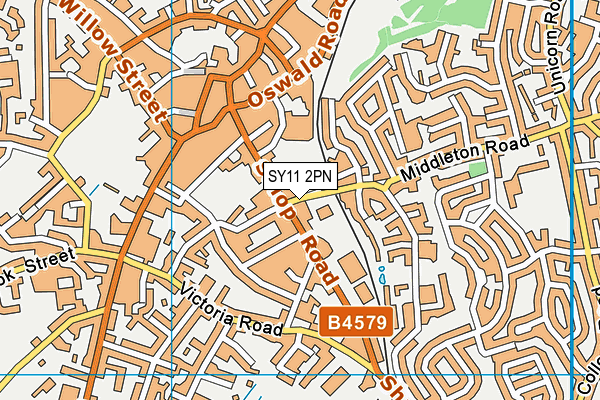 SY11 2PN map - OS VectorMap District (Ordnance Survey) SY11 2PN map - OS VectorMap District (Ordnance Survey)
