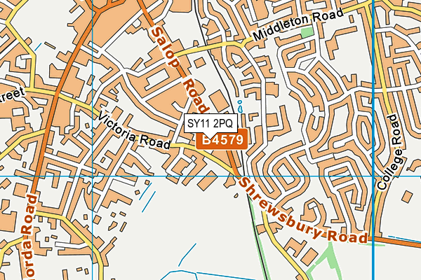 SY11 2PQ map - OS VectorMap District (Ordnance Survey) SY11 2PQ map - OS VectorMap District (Ordnance Survey)