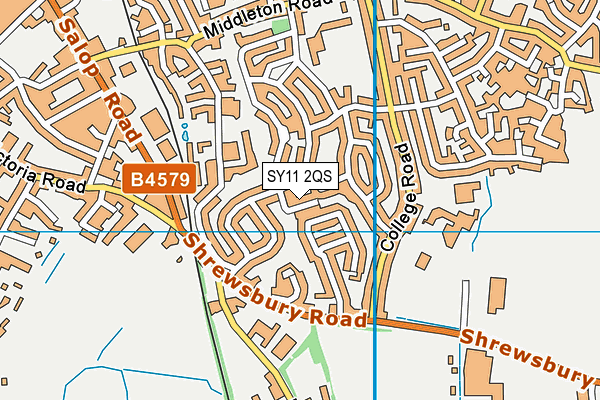 SY11 2QS map - OS VectorMap District (Ordnance Survey) SY11 2QS map - OS VectorMap District (Ordnance Survey)