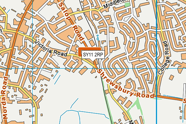 SY11 2RP map - OS VectorMap District (Ordnance Survey) SY11 2RP map - OS VectorMap District (Ordnance Survey)