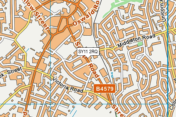 SY11 2RQ map - OS VectorMap District (Ordnance Survey) SY11 2RQ map - OS VectorMap District (Ordnance Survey)