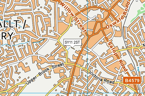 SY11 2ST map - OS VectorMap District (Ordnance Survey) SY11 2ST map - OS VectorMap District (Ordnance Survey)