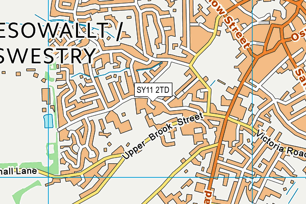 SY11 2TD map - OS VectorMap District (Ordnance Survey) SY11 2TD map - OS VectorMap District (Ordnance Survey)