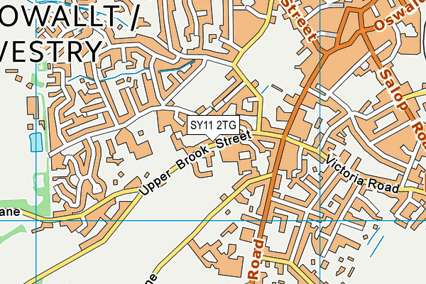 SY11 2TG map - OS VectorMap District (Ordnance Survey) SY11 2TG map - OS VectorMap District (Ordnance Survey)