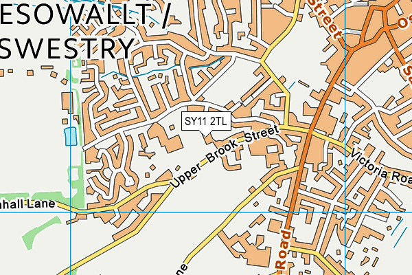 SY11 2TL map - OS VectorMap District (Ordnance Survey)
