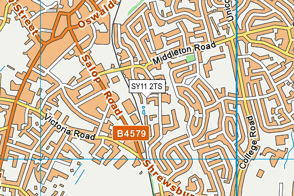 SY11 2TS map - OS VectorMap District (Ordnance Survey) SY11 2TS map - OS VectorMap District (Ordnance Survey)