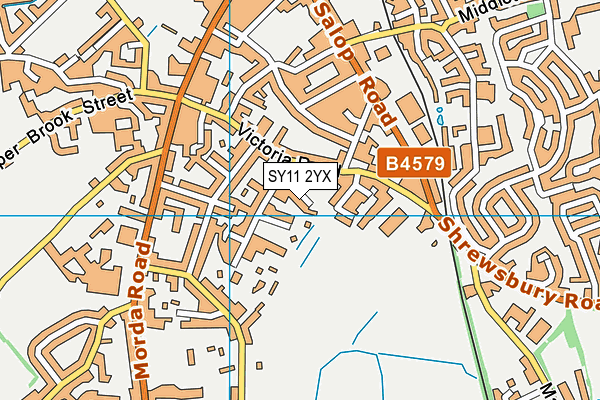 SY11 2YX map - OS VectorMap District (Ordnance Survey) SY11 2YX map - OS VectorMap District (Ordnance Survey)