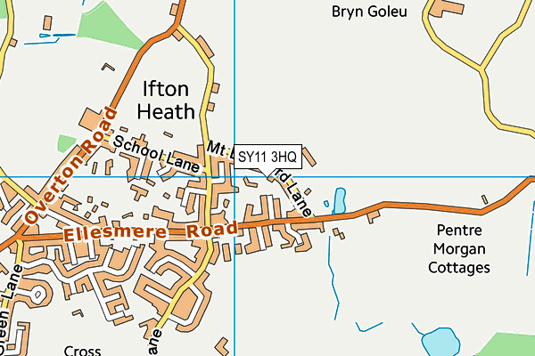 SY11 3HQ map - OS VectorMap District (Ordnance Survey) SY11 3HQ map - OS VectorMap District (Ordnance Survey)