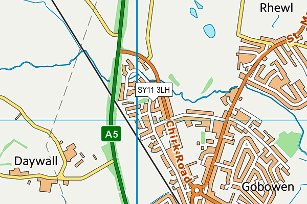 SY11 3LH map - OS VectorMap District (Ordnance Survey) SY11 3LH map - OS VectorMap District (Ordnance Survey)