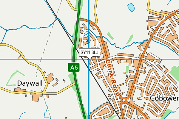 SY11 3LJ map - OS VectorMap District (Ordnance Survey) SY11 3LJ map - OS VectorMap District (Ordnance Survey)
