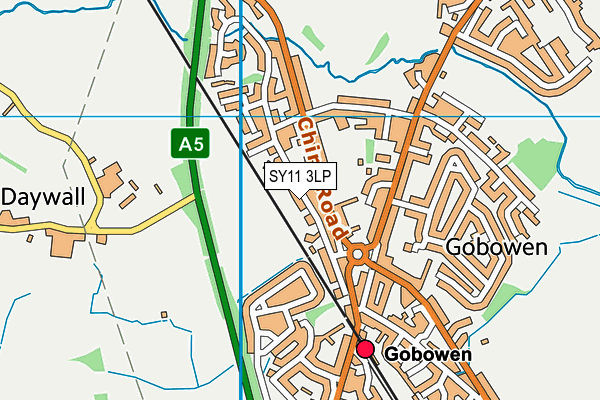 SY11 3LP map - OS VectorMap District (Ordnance Survey) SY11 3LP map - OS VectorMap District (Ordnance Survey)