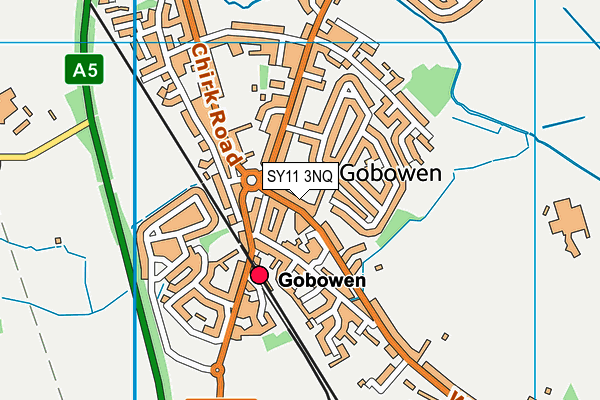 SY11 3NQ map - OS VectorMap District (Ordnance Survey) SY11 3NQ map - OS VectorMap District (Ordnance Survey)