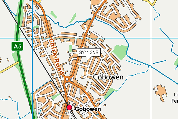 SY11 3NR map - OS VectorMap District (Ordnance Survey) SY11 3NR map - OS VectorMap District (Ordnance Survey)