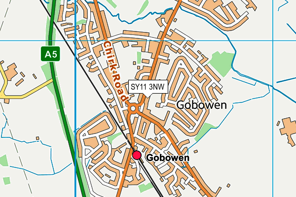 SY11 3NW map - OS VectorMap District (Ordnance Survey) SY11 3NW map - OS VectorMap District (Ordnance Survey)