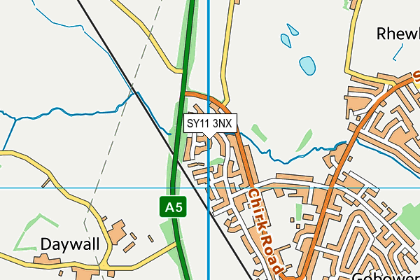 SY11 3NX map - OS VectorMap District (Ordnance Survey)