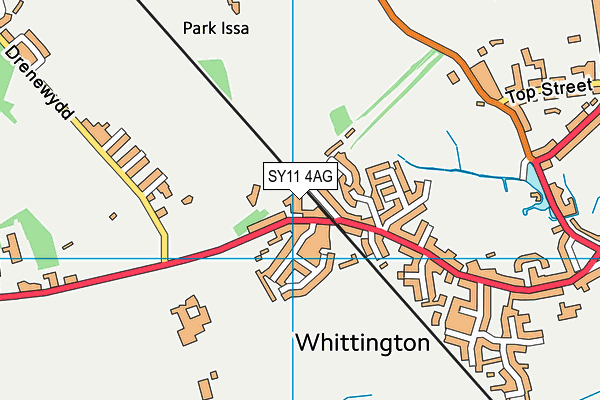 SY11 4AG map - OS VectorMap District (Ordnance Survey) SY11 4AG map - OS VectorMap District (Ordnance Survey)
