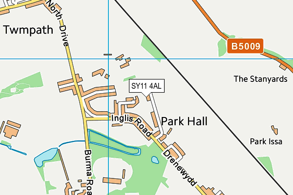 SY11 4AL map - OS VectorMap District (Ordnance Survey) SY11 4AL map - OS VectorMap District (Ordnance Survey)